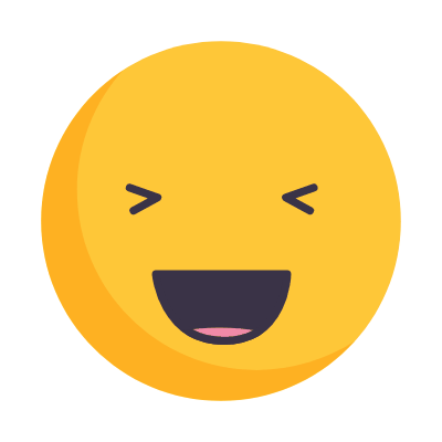 Laugh, Animated Icon, Flat
