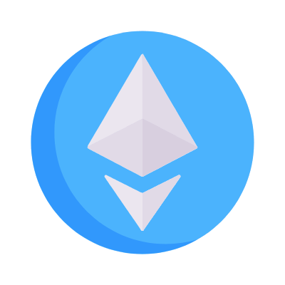 Ethereum, Animated Icon, Flat