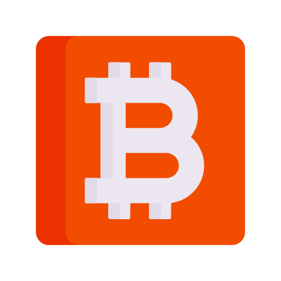 Bitcoin, Animated Icon, Flat