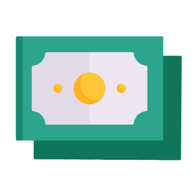 Banknotes, Animated Icon, Flat