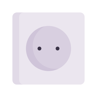 Outlet Type C, Animated Icon, Flat