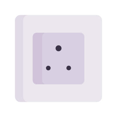Outlet Type D, Animated Icon, Flat