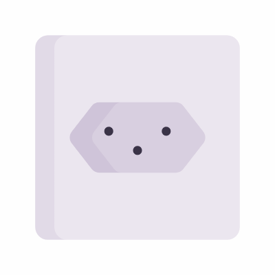 Outlet Type J, Animated Icon, Flat