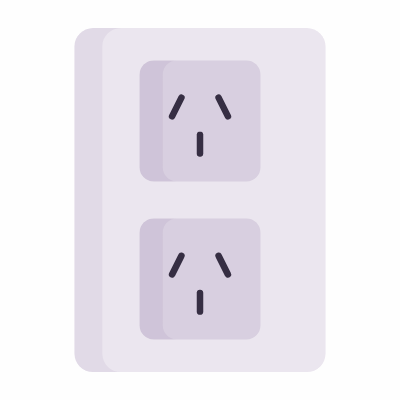 Outlet Double Type I, Animated Icon, Flat