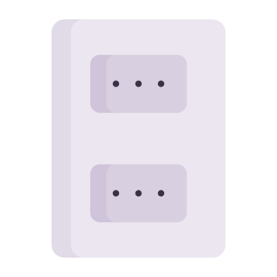 Outlet Double Type L, Animated Icon, Flat