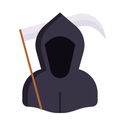 Death Reaper, Animated Icon, Flat