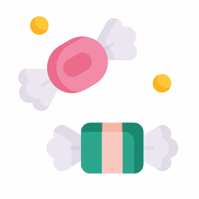 Candies, Animated Icon, Flat