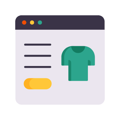 E-Commerce, Animated Icon, Flat