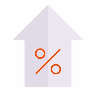 Price Increase, Animated Icon, Flat