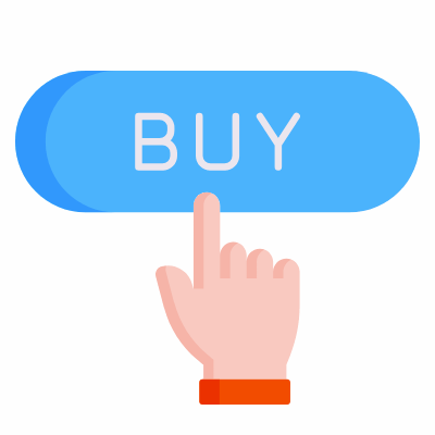 Buy Button, Animated Icon, Flat