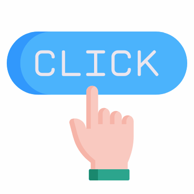 Click Button, Animated Icon, Flat