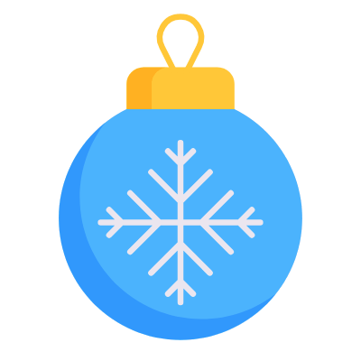 Baubles, Animated Icon, Flat