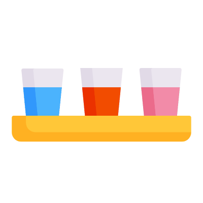 Shots, Animated Icon, Flat