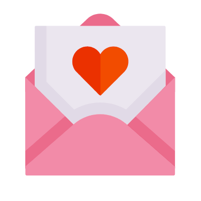 Love Letter, Animated Icon, Flat