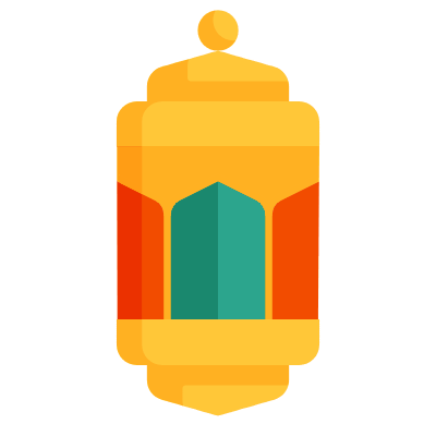 Lantern, Animated Icon, Flat