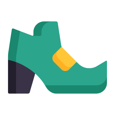 Leprechaun Boots, Animated Icon, Flat