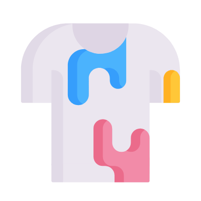 Tshirt Holi, Animated Icon, Flat