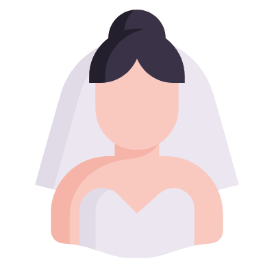 Bride, Animated Icon, Flat