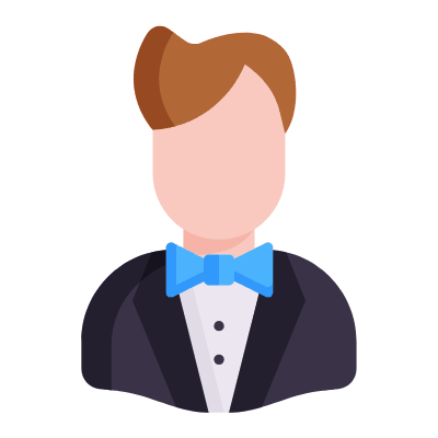 Groom, Animated Icon, Flat