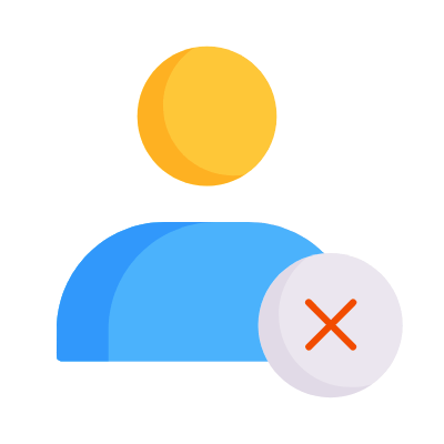 Avatar Error, Animated Icon, Flat