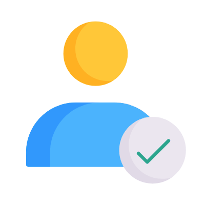 Approving Avatar, Animated Icon, Flat