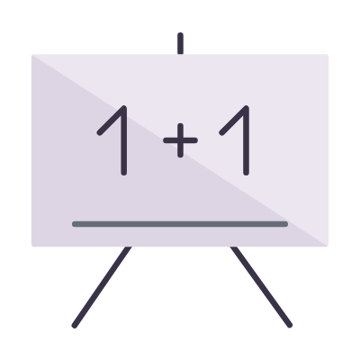 Blackboard, Animated Icon, Flat
