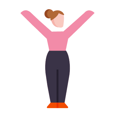 Woman Success, Animated Icon, Flat