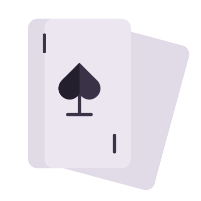 Cards spade, Animated Icon, Flat