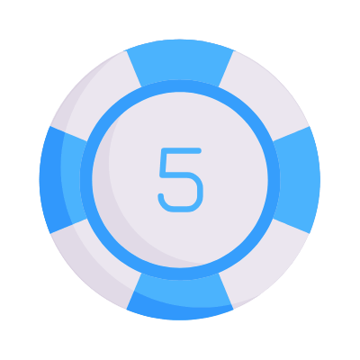 Casino Chip, Animated Icon, Flat