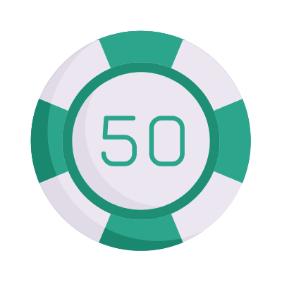 Casino Chip, Animated Icon, Flat