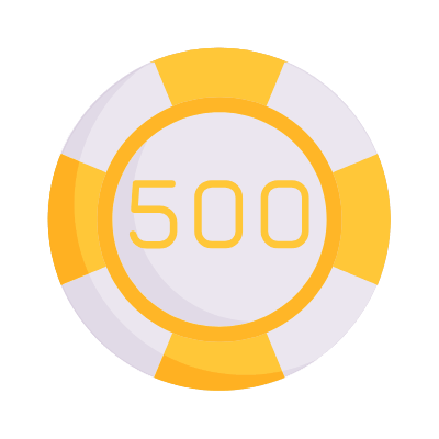Casino Chip, Animated Icon, Flat