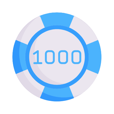 Casino Chip, Animated Icon, Flat