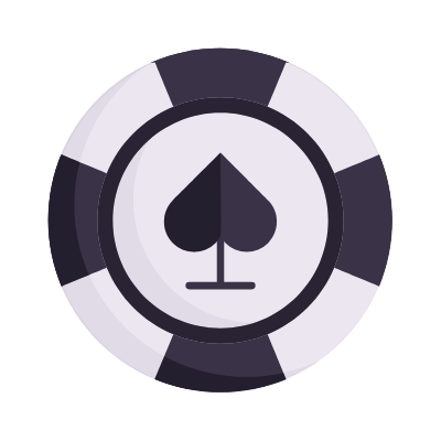 Spade Chip, Animated Icon, Flat