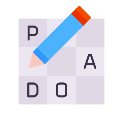 Crossword, Animated Icon, Flat