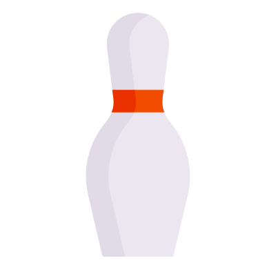 Bowling Pin, Animated Icon, Flat