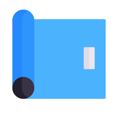 Gym Mat, Animated Icon, Flat