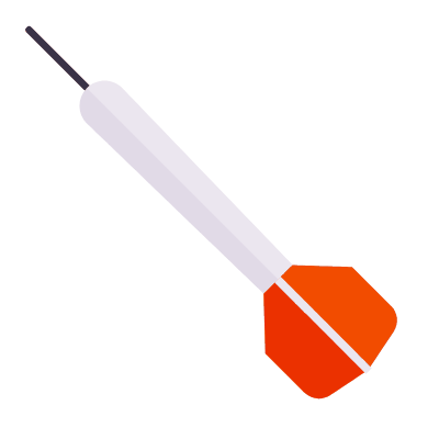 Dart, Animated Icon, Flat