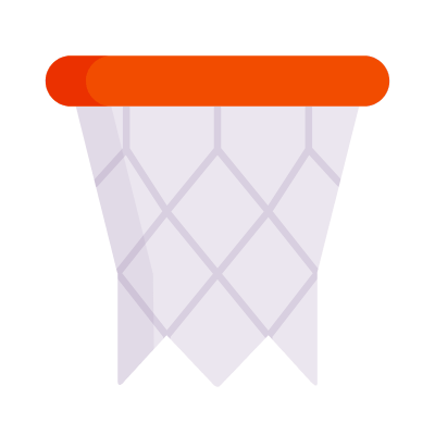 Basketball Hoop, Animated Icon, Flat