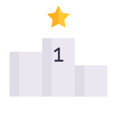 Podium First, Animated Icon, Flat