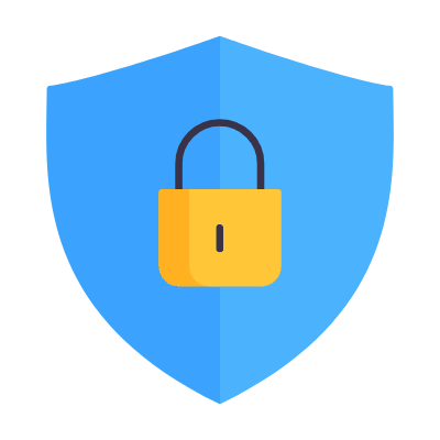 Shield Lock, Animated Icon, Flat