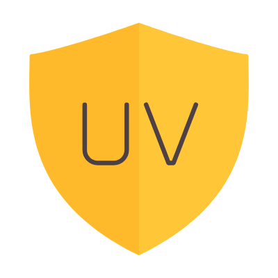 Shield UV, Animated Icon, Flat