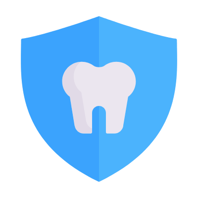 Shield Tooth, Animated Icon, Flat
