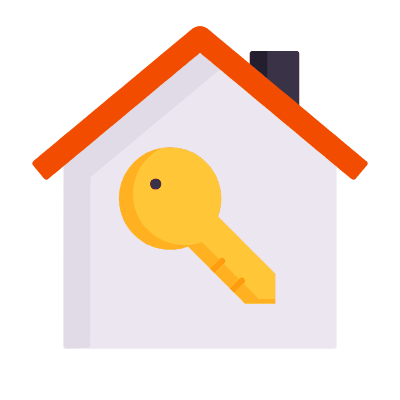 House Key, Animated Icon, Flat