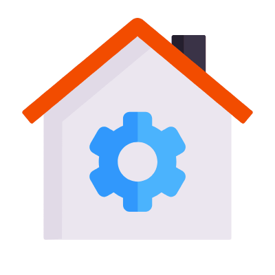 House Settings, Animated Icon, Flat