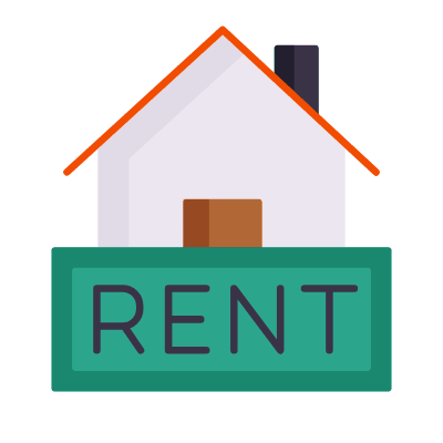 House Rent, Animated Icon, Flat