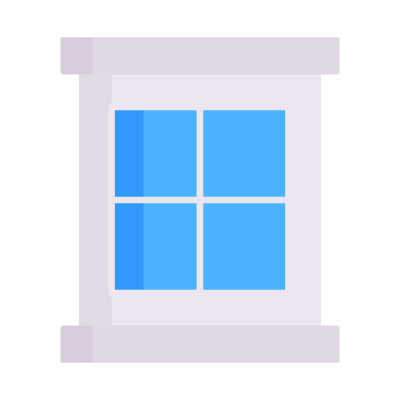 Window, Animated Icon, Flat