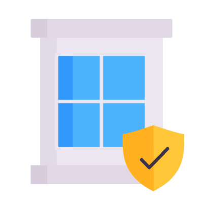 Window shield, Animated Icon, Flat