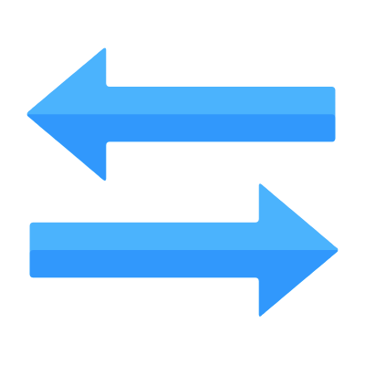 Left Right, Animated Icon, Flat