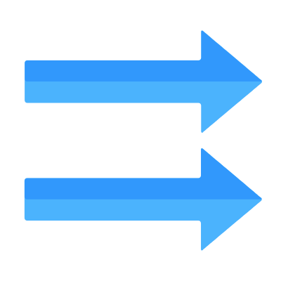 Arrows Right, Animated Icon, Flat