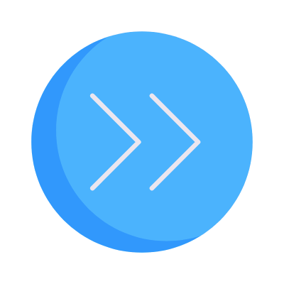 Chevrons Right, Animated Icon, Flat